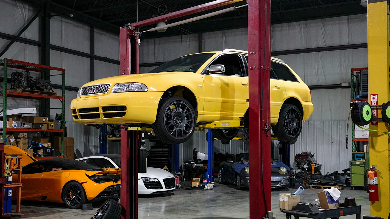 Audi S4 in the service bay at Vollux Autowerks