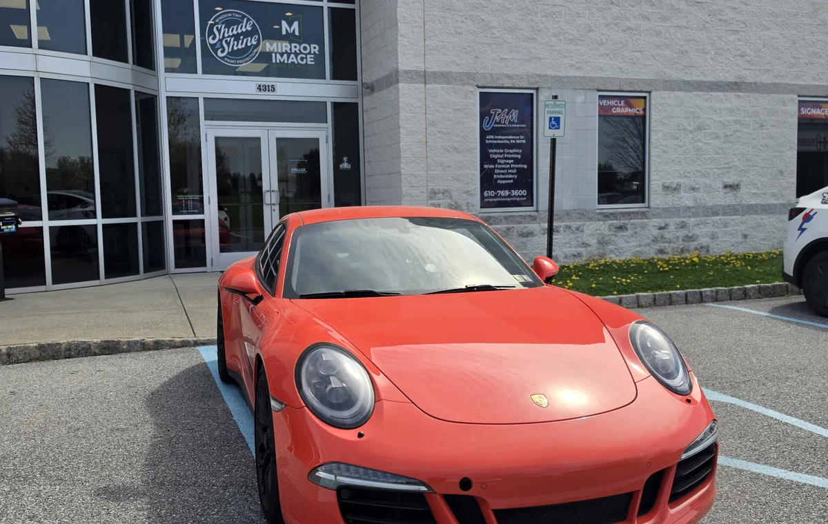 Porsche outside Vollux Autowerks