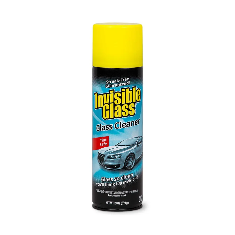 Stoner Invisible Glass aerosol cleaner with yellow cap